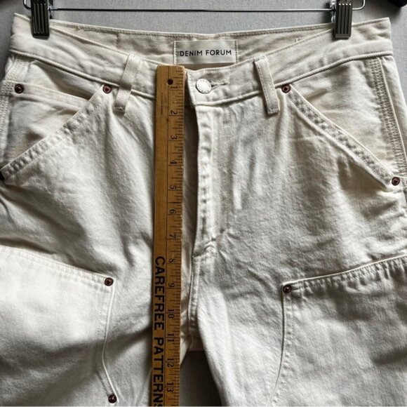 Denim Forum Aritzia The Lou Low Rise Carpenter 20L straight leg jeans sz 26 - Picture 12 of 13